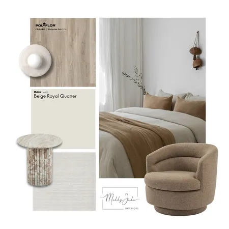 Cosy coral bedroom Interior Design Mood Board by Maddy Jade Interiors on Style Sourcebook