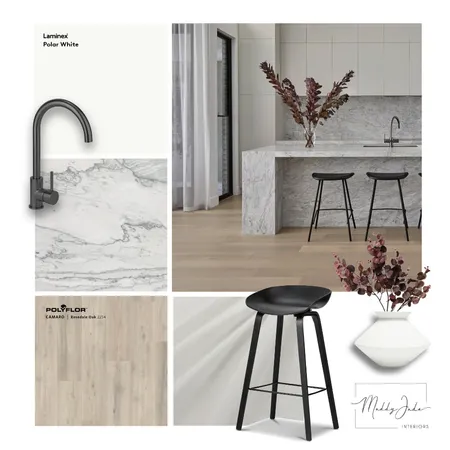 Modern Grey Kitchen - Quartzite and Gunmetal finishes Interior Design Mood Board by Maddy Jade Interiors on Style Sourcebook