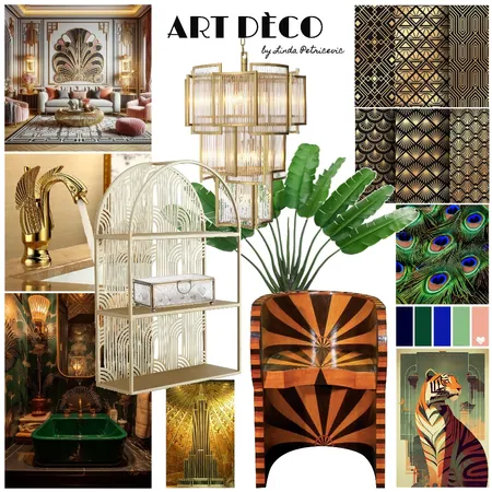 Art Dèco Moodboard Interior Design Mood Board by palmtreelove.interiordesign on Style Sourcebook