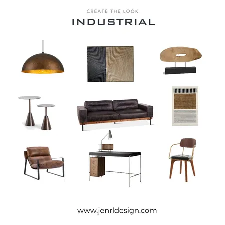 INDUSTRIAL- in process Interior Design Mood Board by JenRL Design on Style Sourcebook