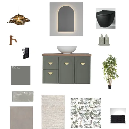 Sample Board Toilet Interior Design Mood Board by Mel's Design on Style Sourcebook