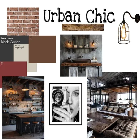 Urban chic Interior Design Mood Board by cassidyjpearce@gmail.com on Style Sourcebook