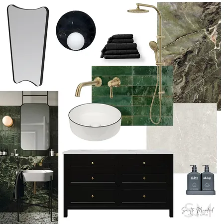 green marble bathroom concept Interior Design Mood Board by Suite.Minded on Style Sourcebook