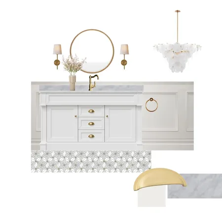 Wainscott Bathroom Interior Design Mood Board by Vanity By Design on Style Sourcebook