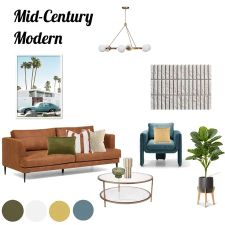 Mid-Century Modern Interior Design Mood Board by anitamcrae on Style Sourcebook