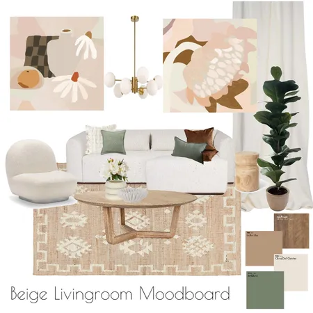 Beige Livingroom Interior Design Mood Board by Ellie Zeinert on Style Sourcebook