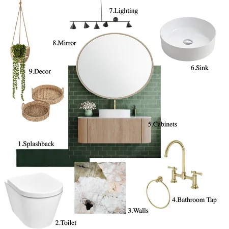 BATHROOM Interior Design Mood Board by arbaspahiu on Style Sourcebook