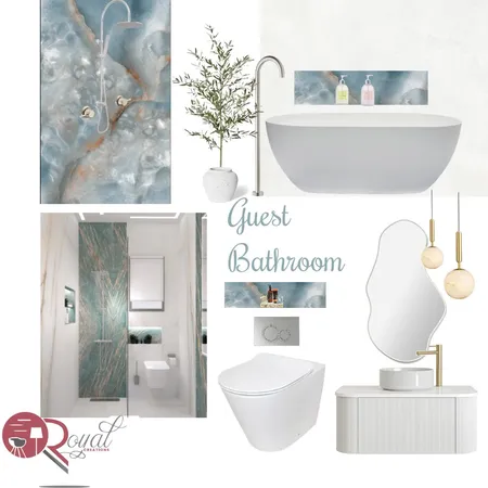 Guest bathroom downstairs the hills Interior Design Mood Board by dimakatso on Style Sourcebook