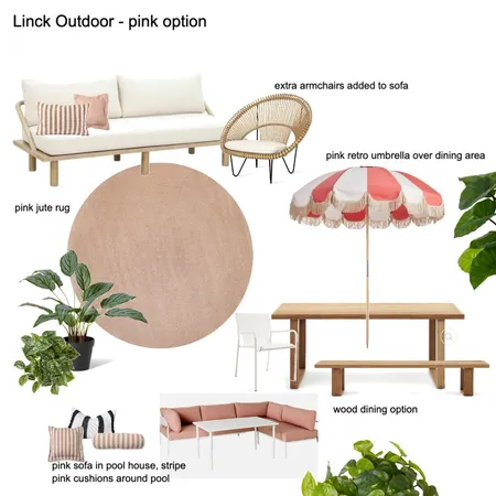 Link Outdoor - pink option Interior Design Mood Board by Susan Conterno on Style Sourcebook