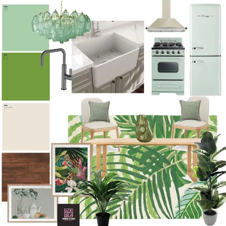 green kitchen Interior Design Mood Board by Kiara on Style Sourcebook