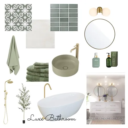 Luxe bathroom Interior Design Mood Board by Ellie Zeinert on Style Sourcebook