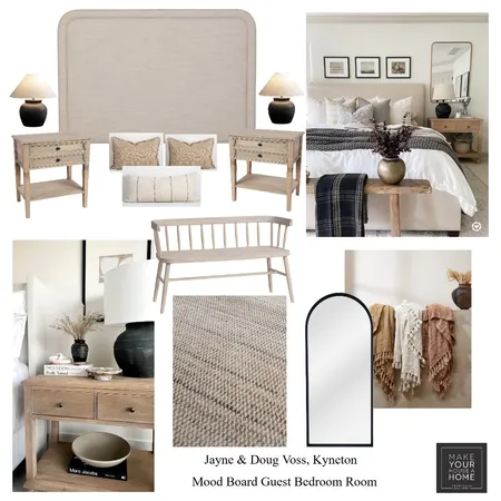 Jayne & Doug Voss - Mood Board Guest Bedroom Interior Design Mood Board by MarnieDickson on Style Sourcebook