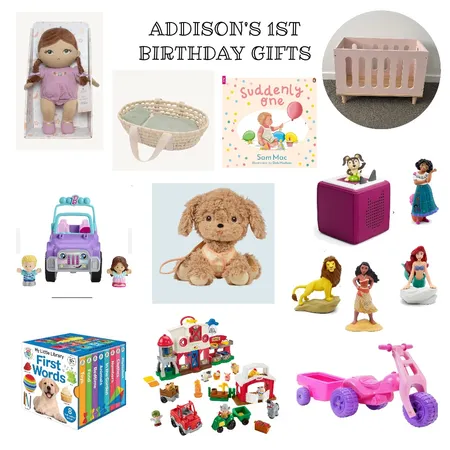 Addison’s First Birthday Gifts Interior Design Mood Board by thorsheabuild on Style Sourcebook