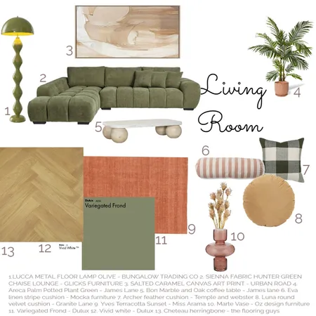 Living Room Interior Design Mood Board by laradehaan on Style Sourcebook