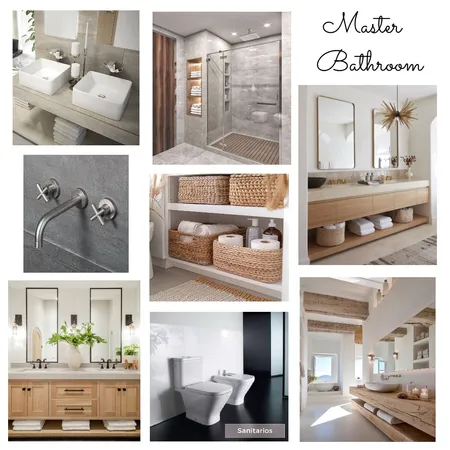 Master Bathroom Interior Design Mood Board by chardon_cristina@hotmail.com on Style Sourcebook