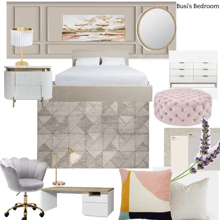 Busi 's Bedroom Interior Design Mood Board by Motsei on Style Sourcebook