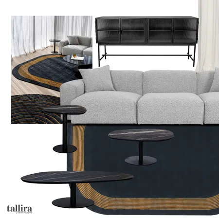 NAVY & GOLD Interior Design Mood Board by Tallira | The Rug Collection on Style Sourcebook