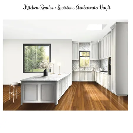 Kitchen Render Arabescato Vagli Interior Design Mood Board by Space Style Melbourne on Style Sourcebook