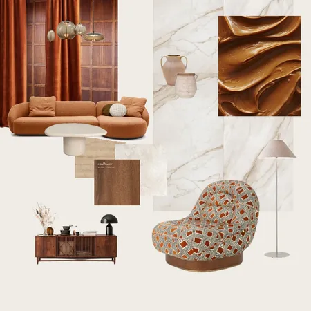 Mood board Orange Interior Design Mood Board by Aleksandra Laptsevich on Style Sourcebook