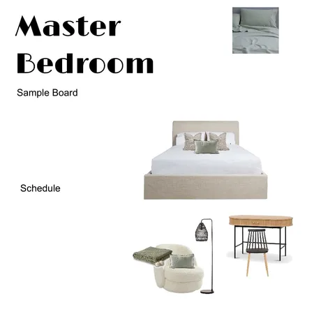 Master Bedroom Interior Design Mood Board by agalanos