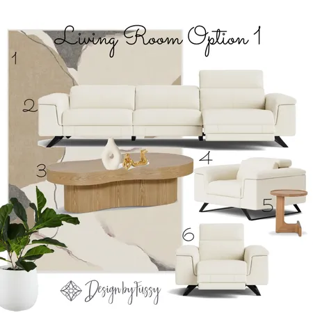 Living room Option 1 Interior Design Mood Board by DesignbyFussy on Style Sourcebook