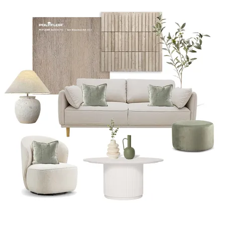 Sage green living space Interior Design Mood Board by rubytafoya on Style Sourcebook