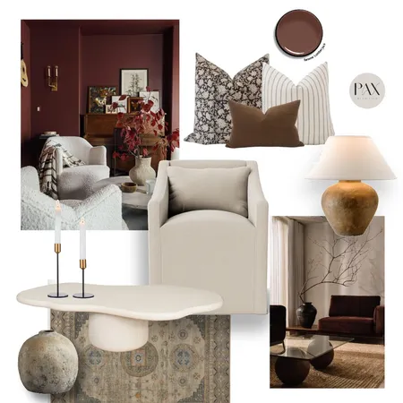 Warm Autumn Living Interior Design Mood Board by PAX Interior Design on Style Sourcebook