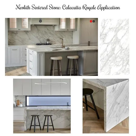 Neolith Sintered Stone Calacutta Royale Interior Design Mood Board by Space Style Melbourne on Style Sourcebook