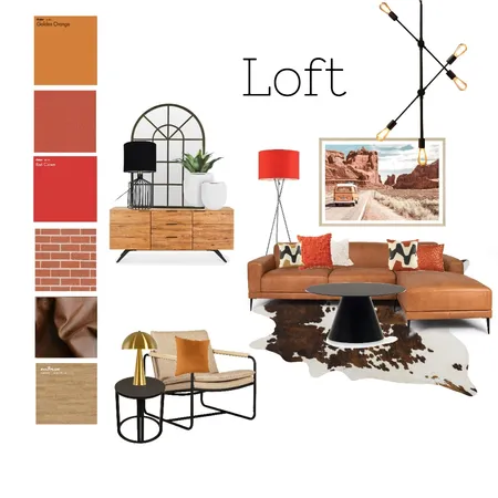 Loft WOHNZIMMER Visualboard Interior Design Mood Board by Karuna on Style Sourcebook