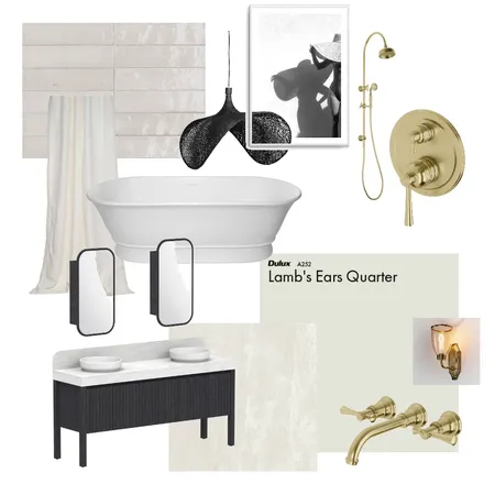 Primary Ensuite Interior Design Mood Board by angeliquepedersen1@gmail.com on Style Sourcebook