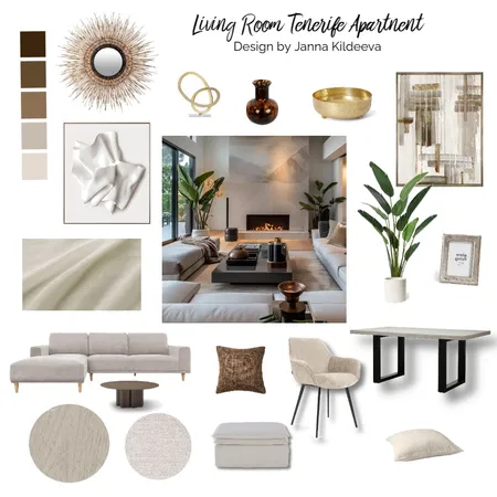 living Interior Design Mood Board by Kildeeva