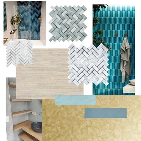 Gästebad L&K Braun Variante 1 Interior Design Mood Board by ROOM AND COLOR on Style Sourcebook