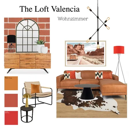 The Loft Valencia WOHNZIMMER Visualboard Interior Design Mood Board by Karuna on Style Sourcebook