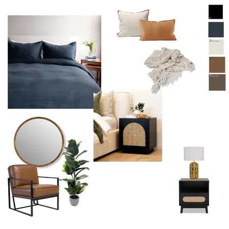 moody bedroom Interior Design Mood Board by ELIZABETHSCOTTE on Style Sourcebook