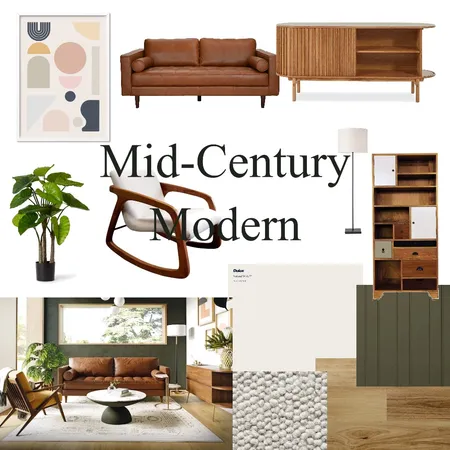 Mid century modern Interior Design Mood Board by Breeneal84 on Style Sourcebook