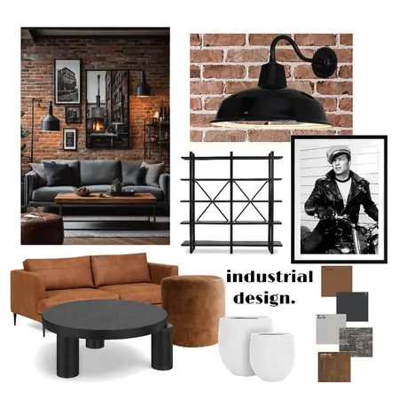 Industrial Interior Design Mood Board by Ayiida on Style Sourcebook