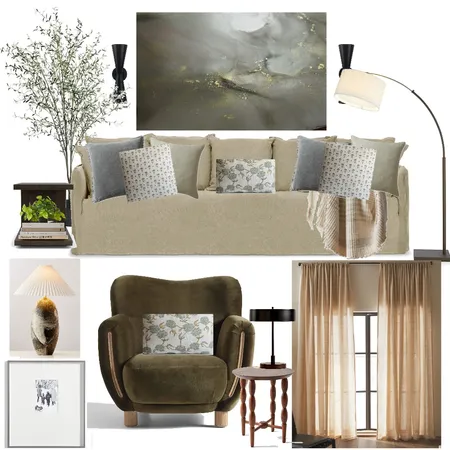 Living Room Interior Design Mood Board by ZaraL on Style Sourcebook