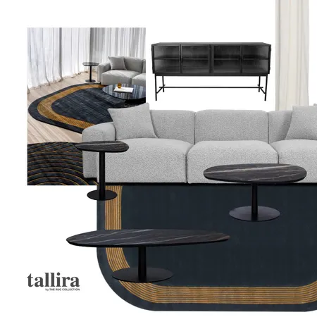 NAVY & GOLD Interior Design Mood Board by Tallira | The Rug Collection on Style Sourcebook