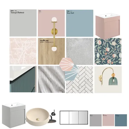 Blush and Brass Mood Board Interior Design Mood Board by Studio Tamar Creative on Style Sourcebook