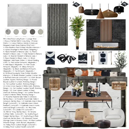 Module 10 - Sample Board New with Wording Interior Design Mood Board by MP Farquhar on Style Sourcebook