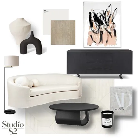 Contemporary Living Room Interior Design Mood Board by Studio 82 on Style Sourcebook