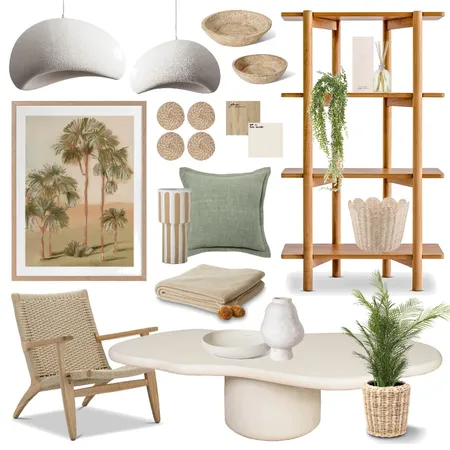 Coastal, Inviting Living Room Interior Design Mood Board by Lighting Illusions on Style Sourcebook