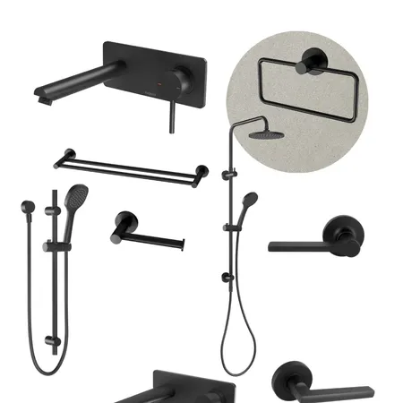 Black Matt Hardware Interior Design Mood Board by Rlang.aus@gmail.com on Style Sourcebook