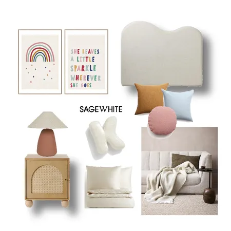 Kyra's Room Interior Design Mood Board by Sage White Interiors on Style Sourcebook