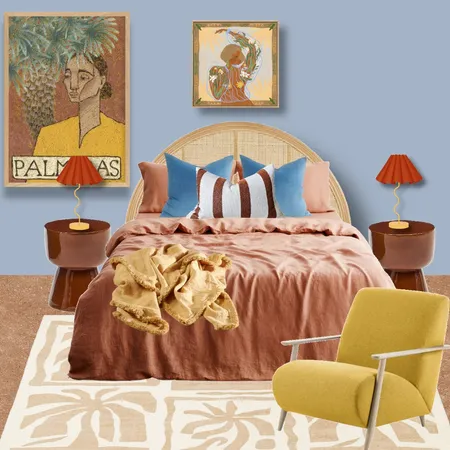 Mediterranean Bedroom Interior Design Mood Board by Mood Indigo Styling on Style Sourcebook