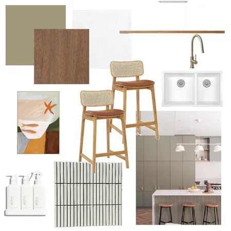 Mid Century Modern Kitchen Interior Design Mood Board by Nicole Frelingos on Style Sourcebook