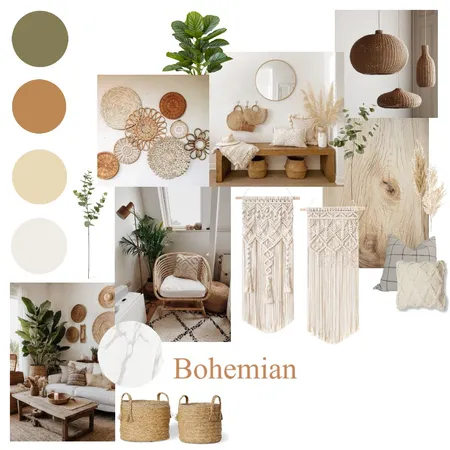 bohemian design style Interior Design Mood Board by Morgan Jenna Interiors on Style Sourcebook