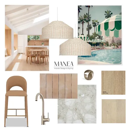 Modern Warm Coastal Kitchen Interior Design Mood Board by Manea Interior Design & Styling on Style Sourcebook