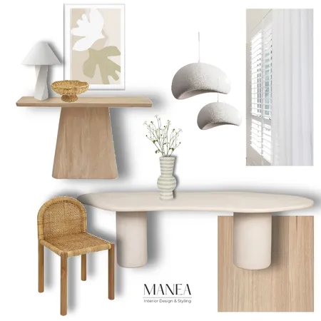 Light Coastal Dining Interior Design Mood Board by Manea Interior Design & Styling on Style Sourcebook