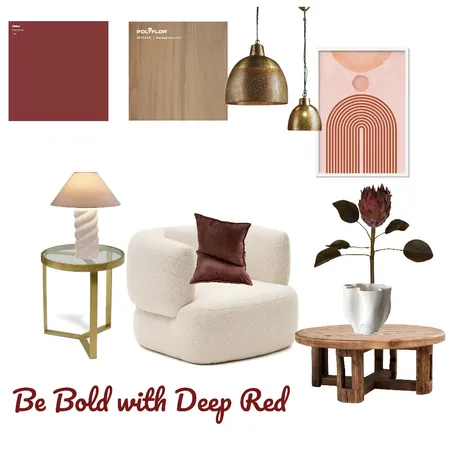 Deep red Interior Design Mood Board by Down to Earth Interiors on Style Sourcebook